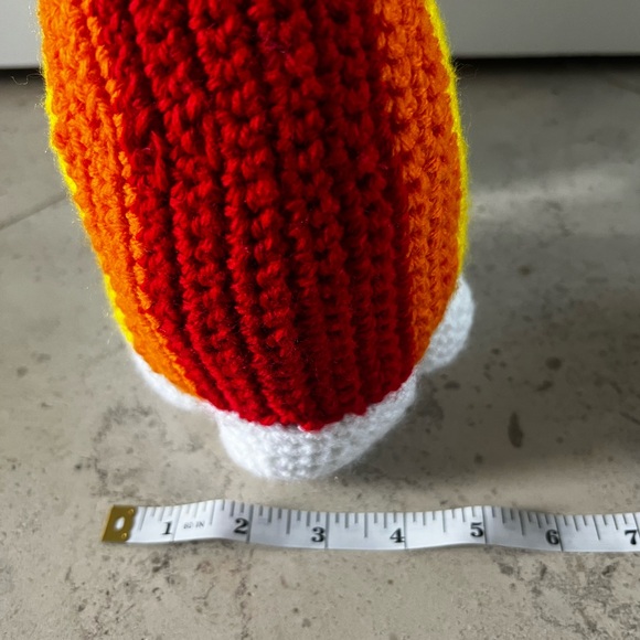 Hand Crocheted Happy Little Rainbow Pillow Plushie! - Picture 11 of 15